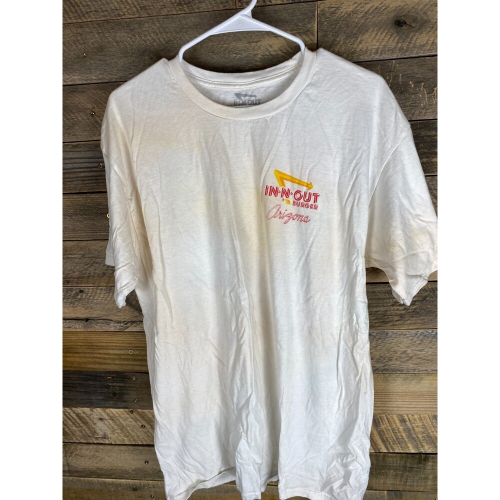 In N Out Burger Arizona Men's Women's Size L White T-Shirt